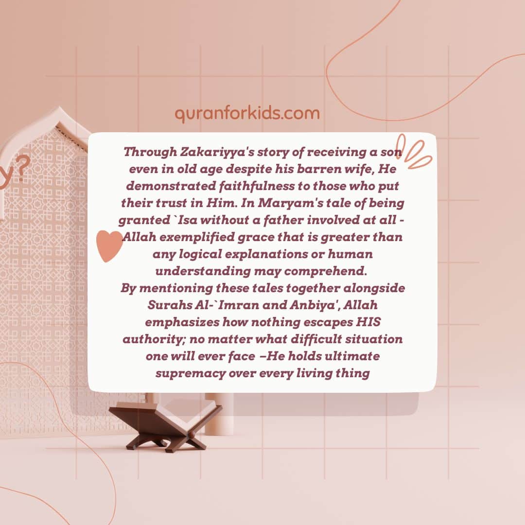 Surah Maryam : Its Key Insights 17 surah maryam