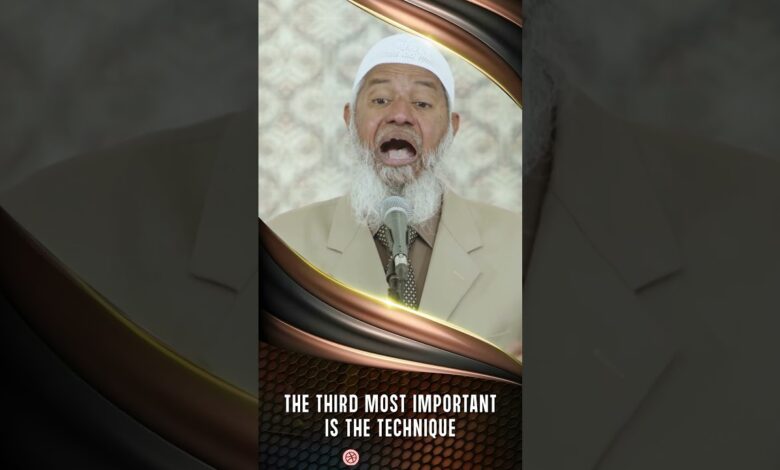The Third Most Important Is The Technique - Dr Zakir Naik 13 the third most important is the technique - dr zakir naik