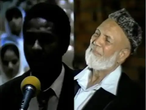 he's testing deedat's patience and yours too! | ahmed deedat