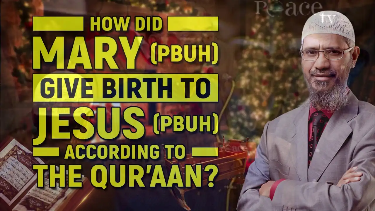 how did mary (pbuh) give birth to jesus (pbuh) according to the quran? - dr zakir naik