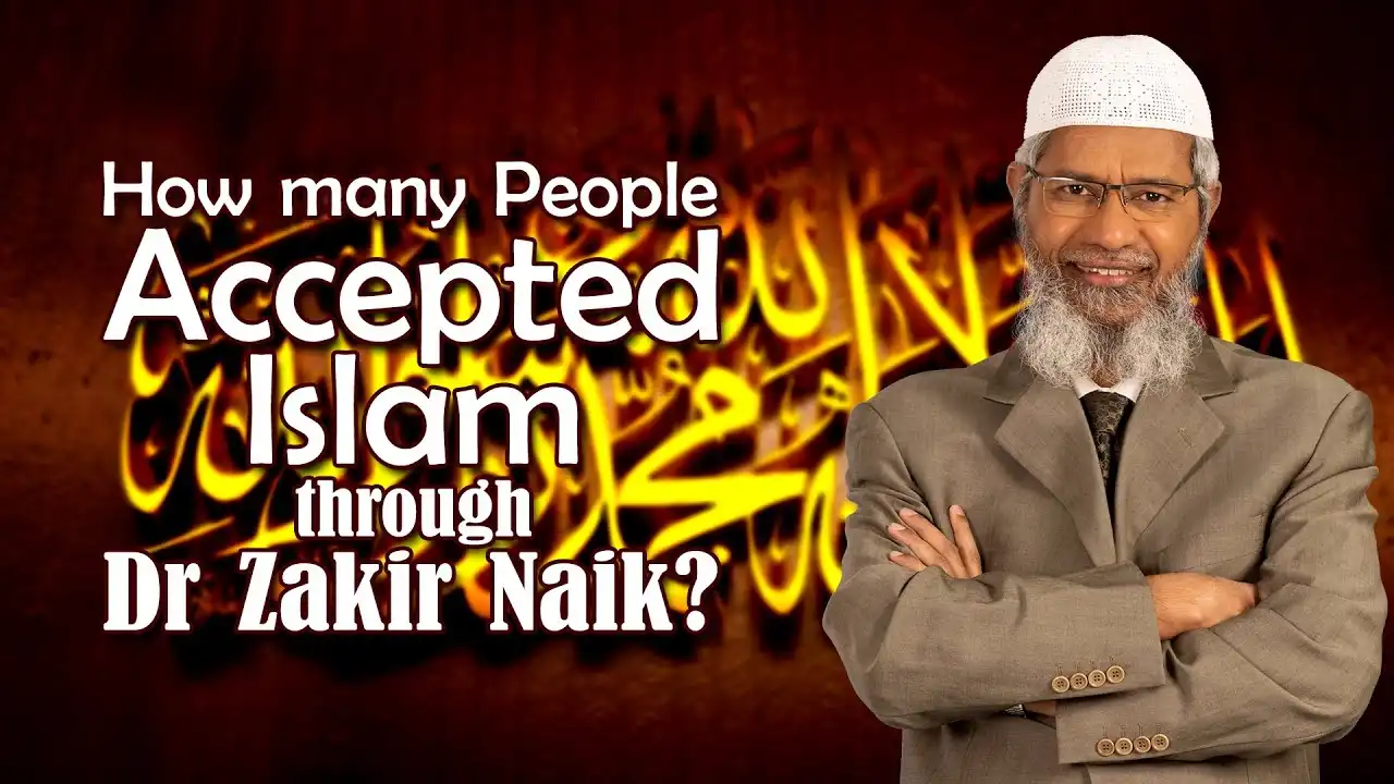 how many people accepted islam through dr zakir naik?