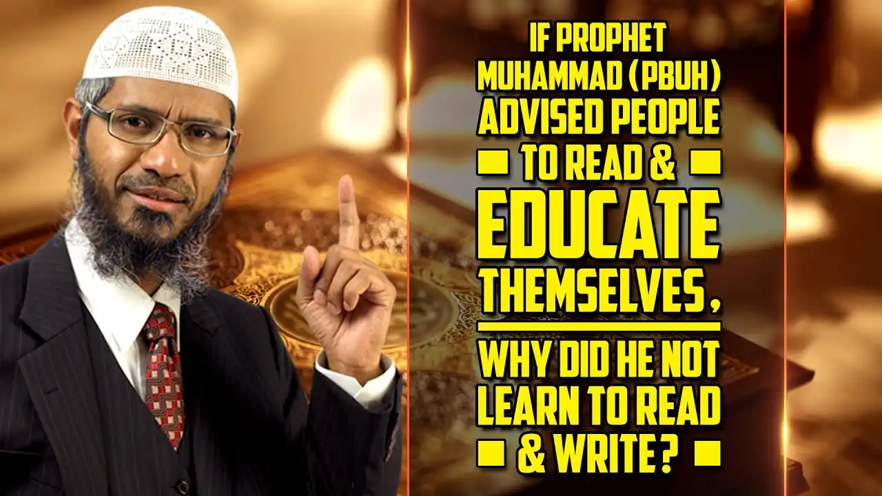 if prophet muhammad (p) told all to read & educate themselves, why did he not learn to read & write?