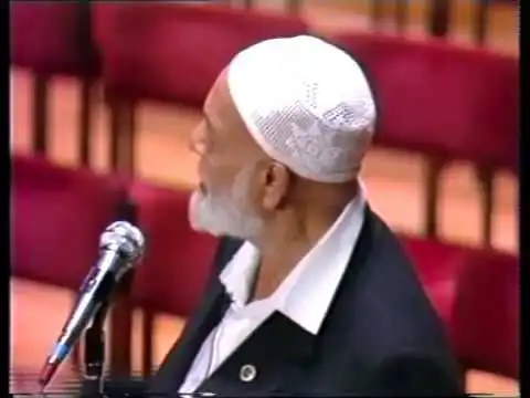 teacher questions, "how can we believe in a man who was illiterate?" ahmed deedat