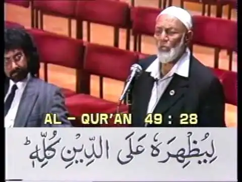 why is the muslim incapable of opening his mouth and demand proof? ahmed deedat explains!