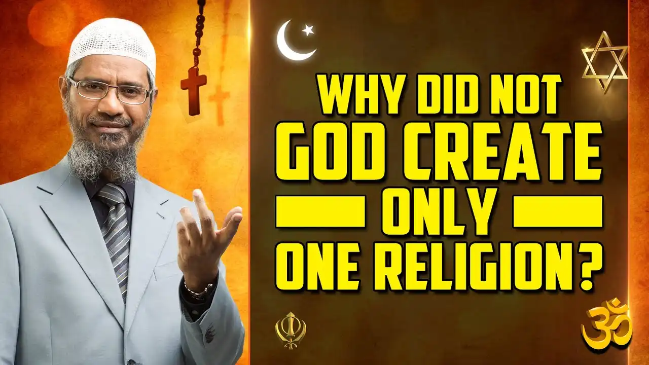 why did not god create only one religion? - dr zakir naik