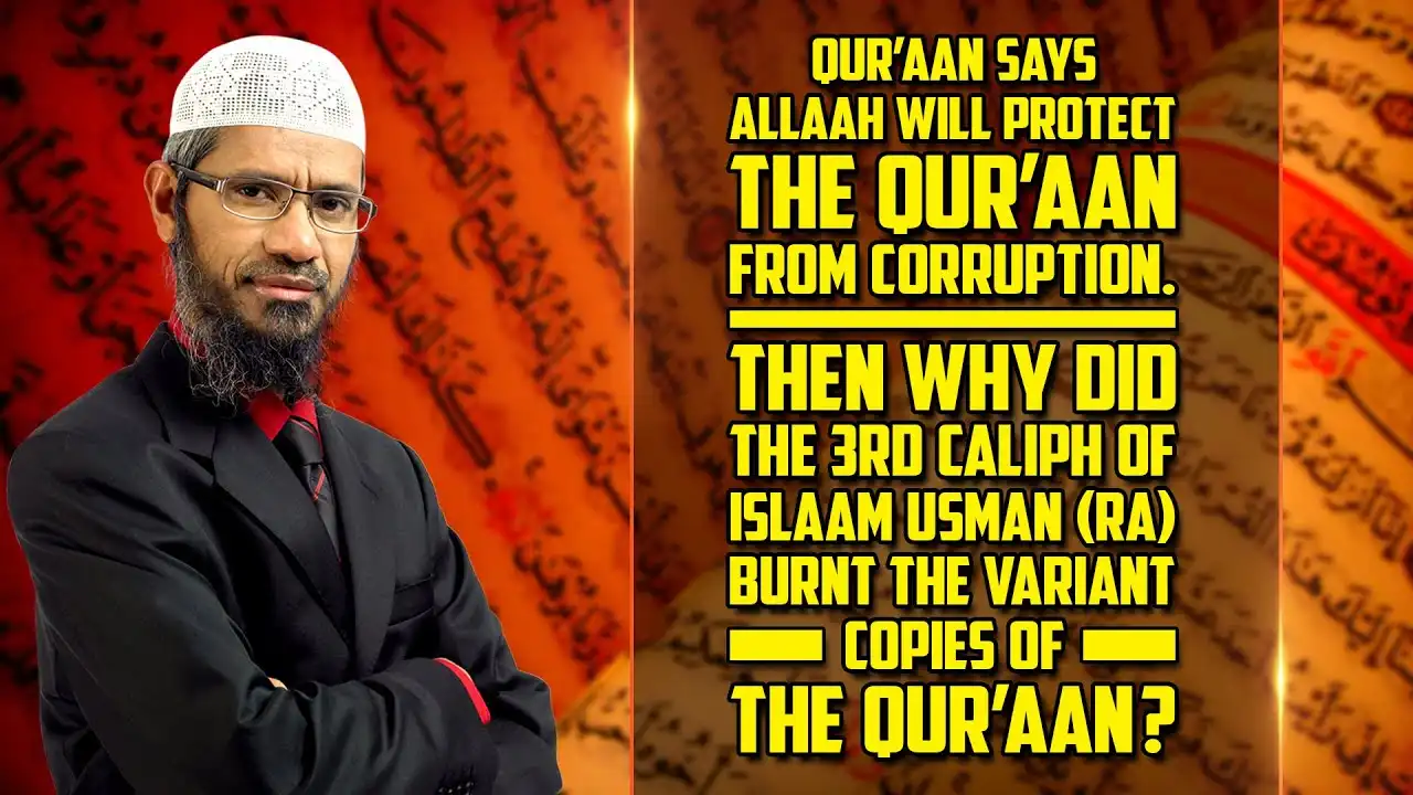 quran says allah will protect quran then why did usman (ra) burnt the variant copies of the quran?