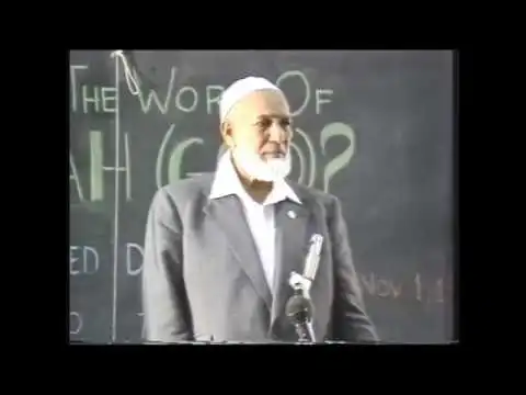 the quran or the bible which is the word of god? a lecture by ahmed deedat