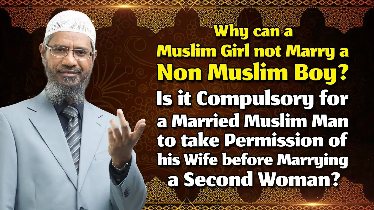 why can a muslim girl not marry a non muslim boy? is it compulsory for a married muslim man ..."