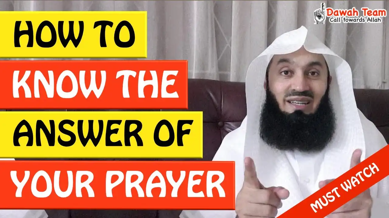 🚨how to know the answer of your prayer🤔 - mufti menk