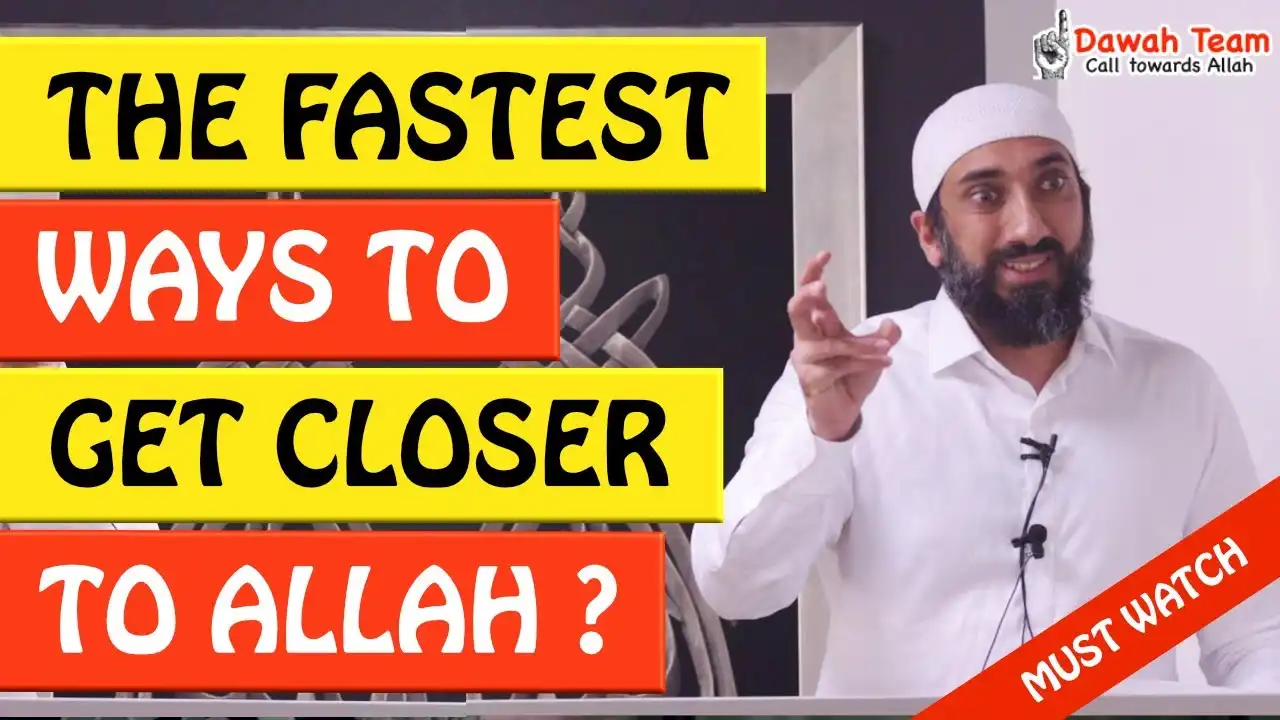 🚨the fastest way to get closer to allah🤔 - nouman ali khan