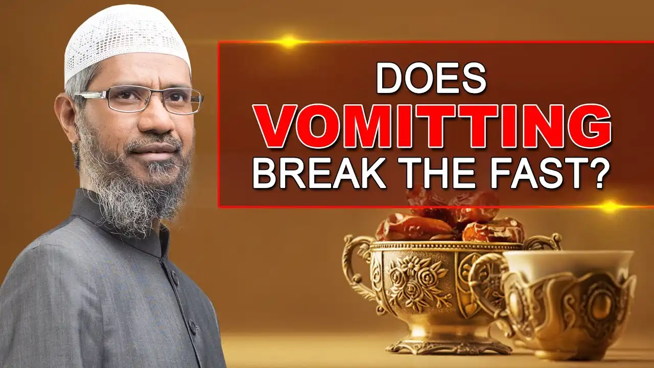 does vomitting break the fast? - dr zakir naik