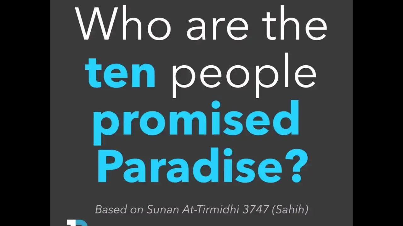 10 companions of the prophet promised paradise