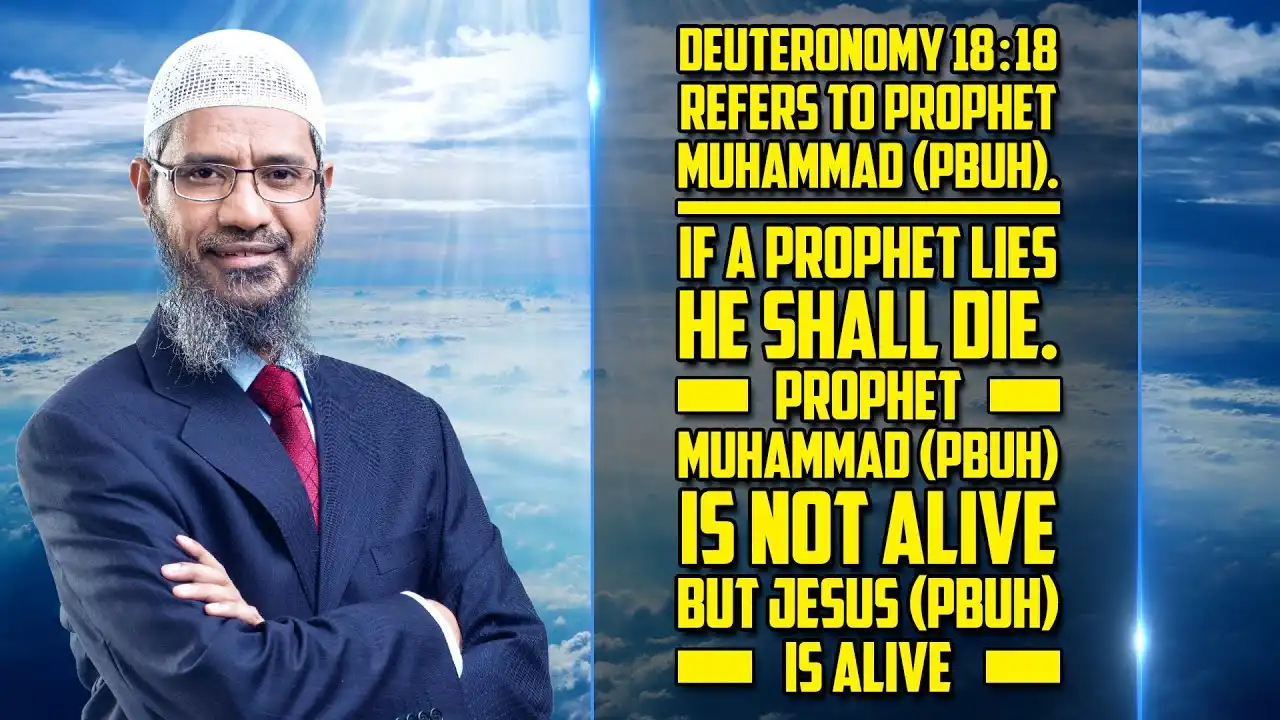 deuteronomy 18:18 refers to muhammad (p). if prophet lies he shall die. prophet muhammad (p) is dead