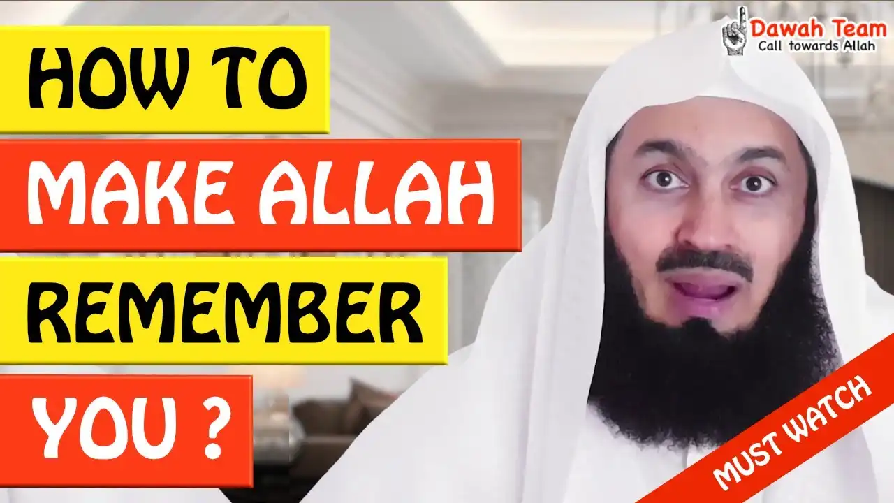 🚨how to make allah always remembers you?🤔 - mufti menk