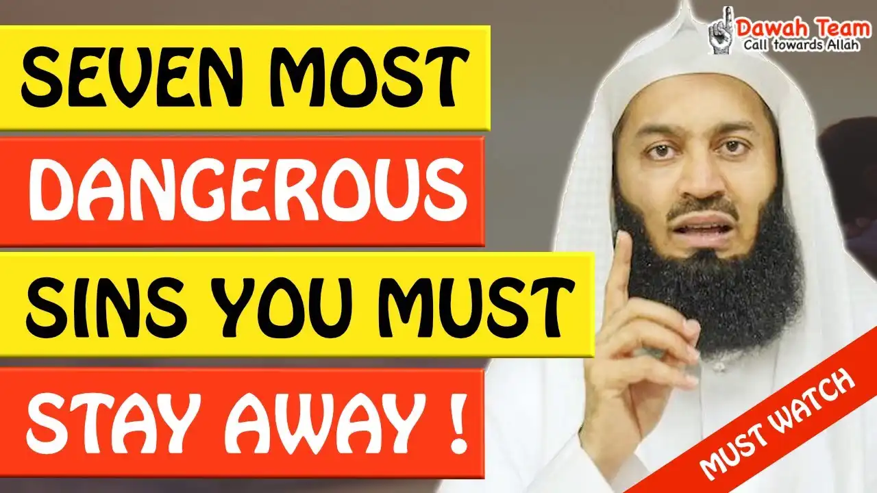 🚨seven most dangerous sins you must stay away from🤔 ᴴᴰ - mufti menk