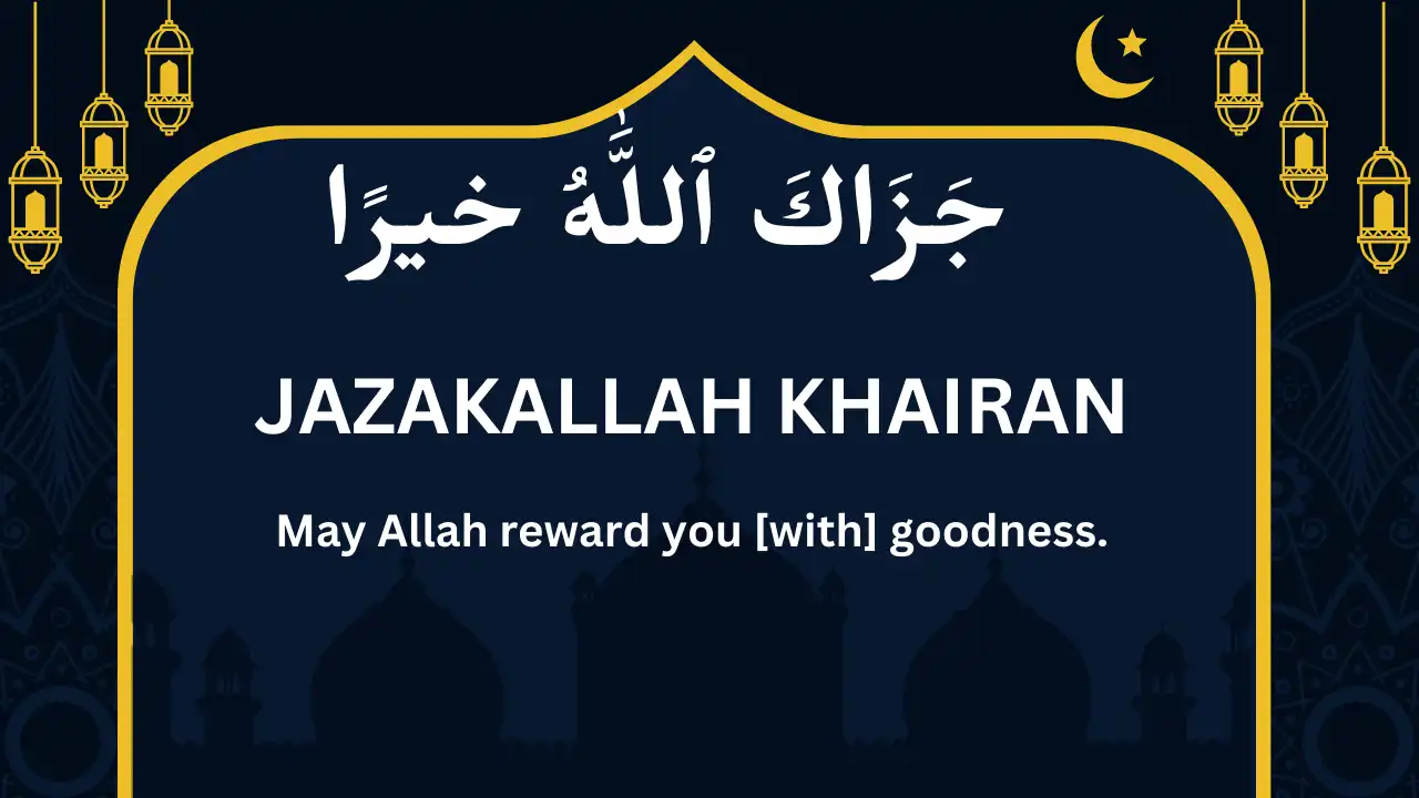 jazakallah khair