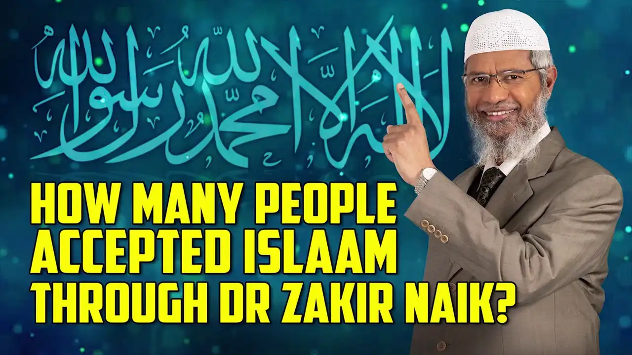 how many people accepted islam through dr zakir naik?