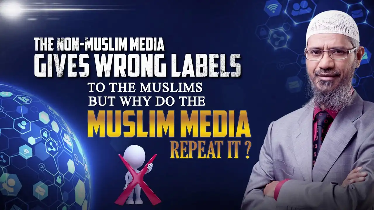 the non-muslim media gives a wrong label to the muslims but why do the muslim media repeat it?