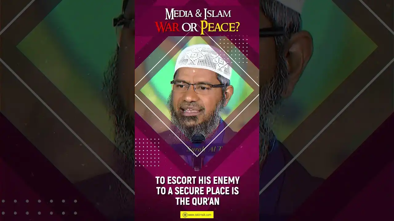 the only religious scripture which commands a muslim to escort his enemy to a secure place is quran