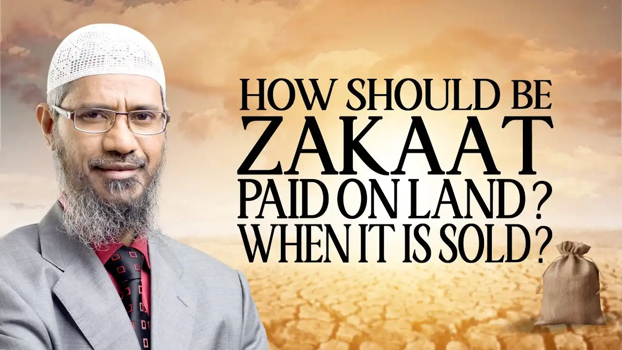 how should zakat be paid on land? when it is sold?