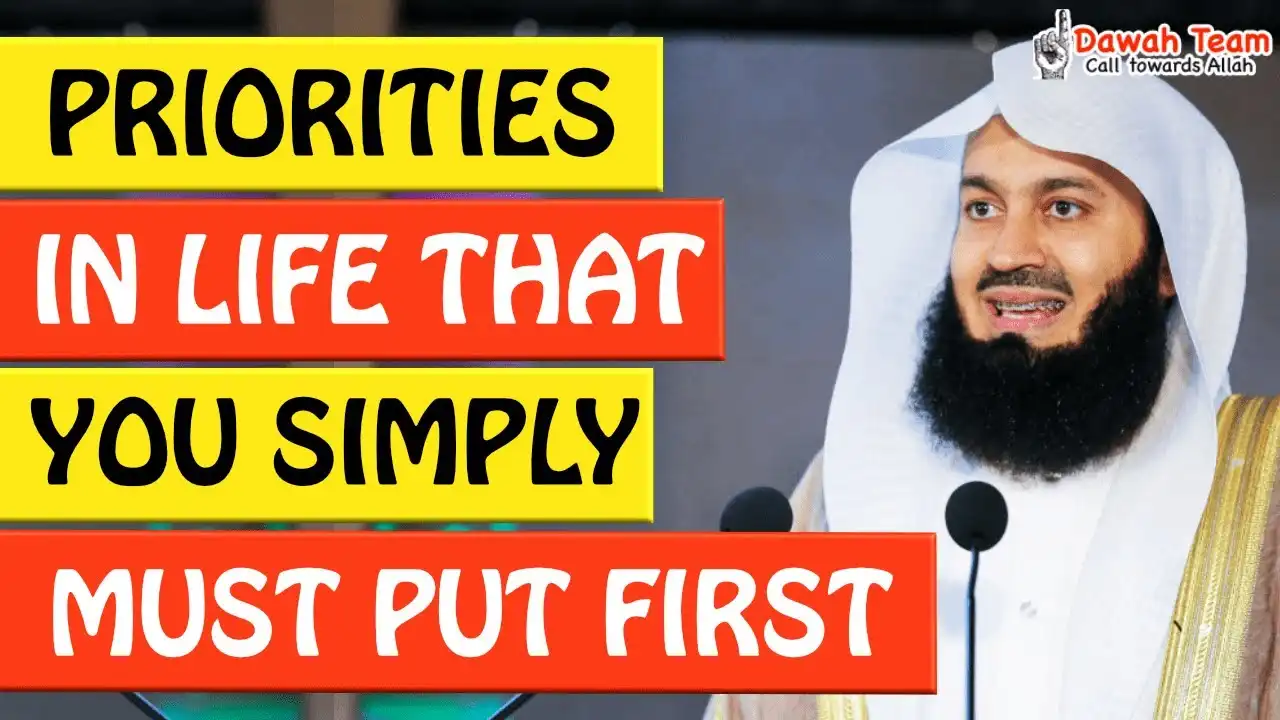 🚨priorities in life that you simply must put first🤔 - mufti menk