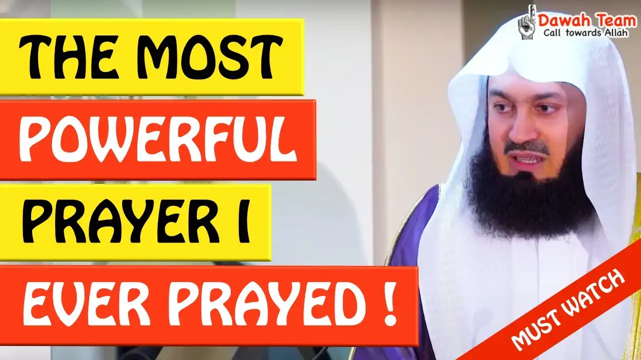 🚨the most powerful prayer i ever prayed🤔 - mufti menk
