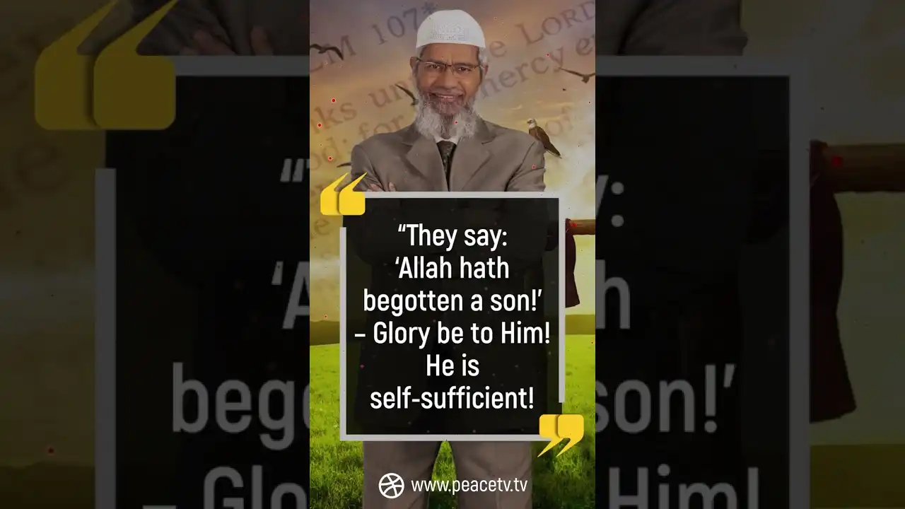"they say: 'allah hath begotten a son!' - glory be to him! he is self-sufficient! ...