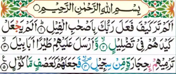 learn surah al fil with tajweed rules