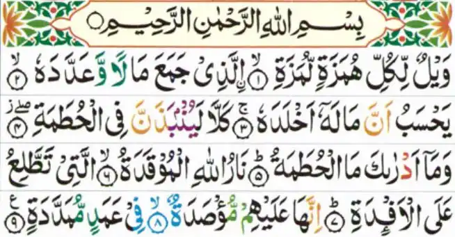 learn surah al humazah with tajweed rules