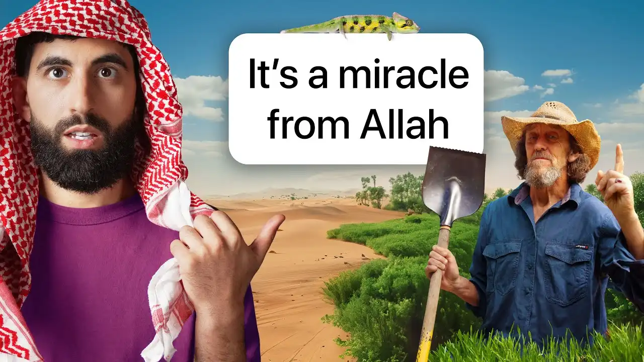 the aussie muslim convert turning the desert green!