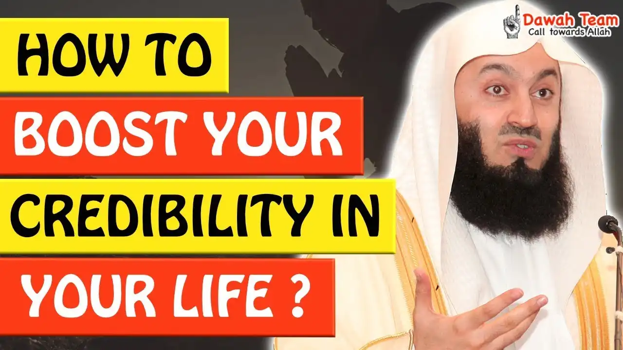 🚨how to boost your credibility in your life🤔 - mufti menk