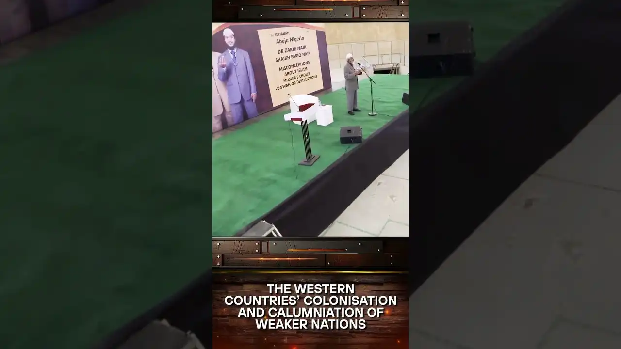 the western countries’ colonisation and calumniation of weaker nations - dr zakir naik