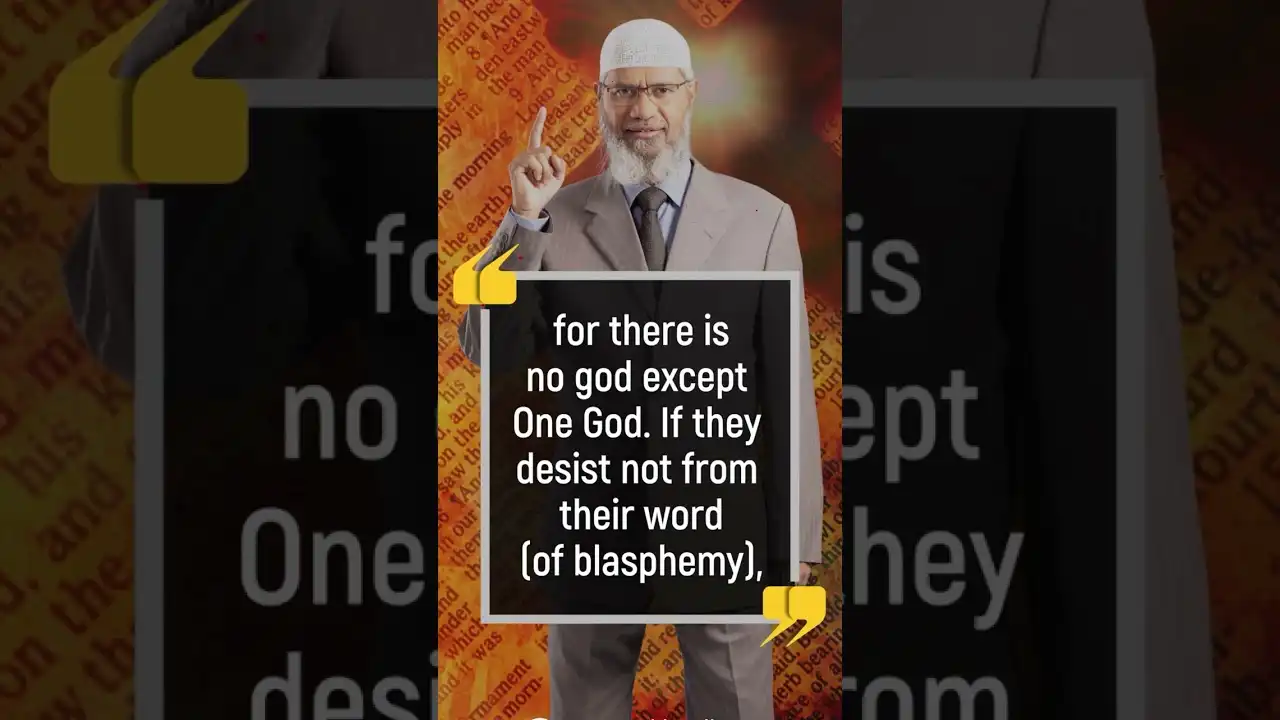 they do blaspheme who say: allah is one of three in a trinity: for there is no god except one god...