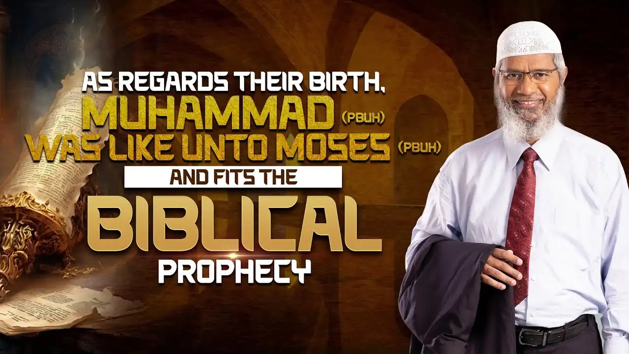 as regards their birth, muhammad (pbuh) was like unto moses (pbuh) and fits the biblical prophecy