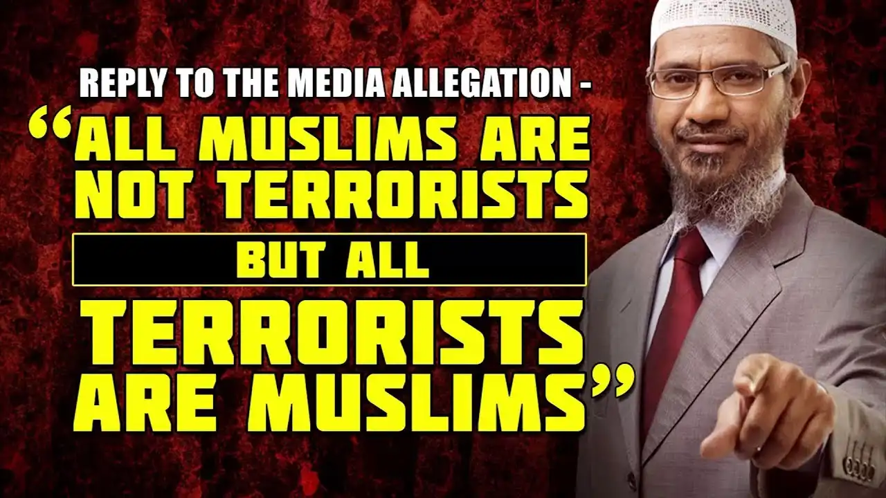 reply to the media allegation - "all muslims are not terrorists but all terrorists are muslims"