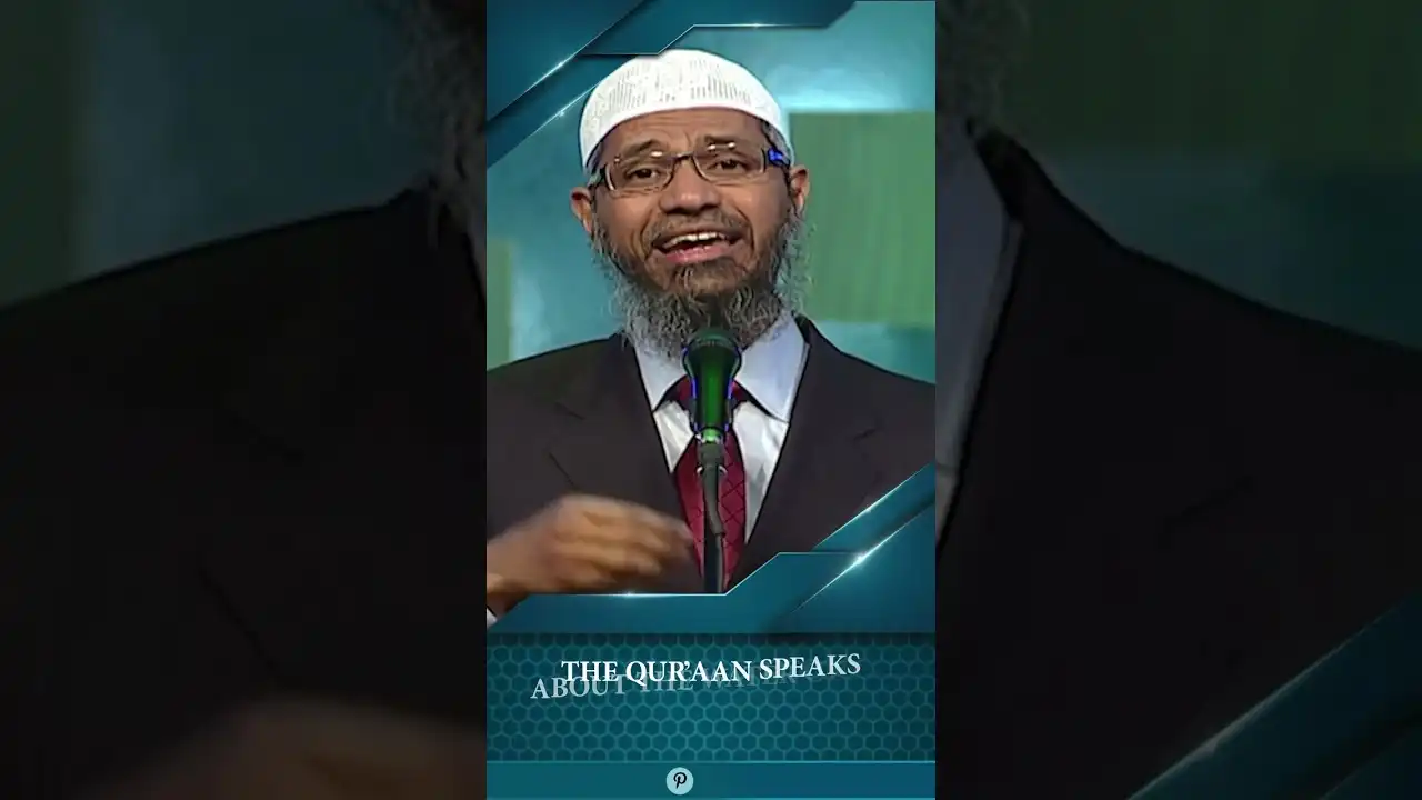 the quran speaks about the water cycle in several verses - dr zakir naik