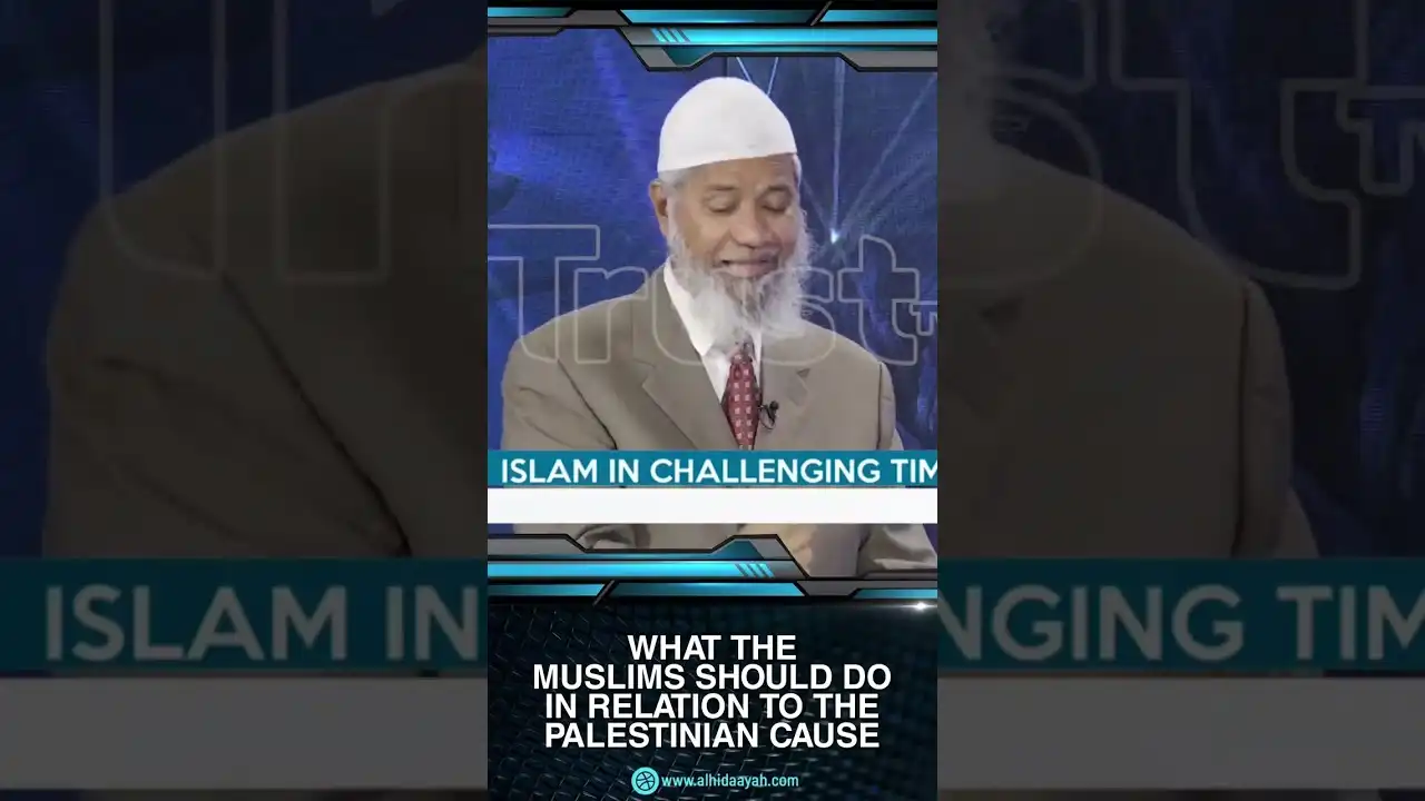 what the muslims should do in relation to the palestinian cause - dr zakir naik