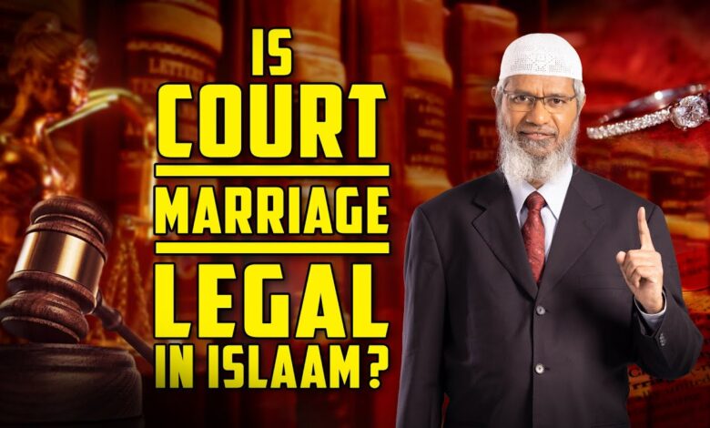 is court marriage legal in islam? – dr zakir naik