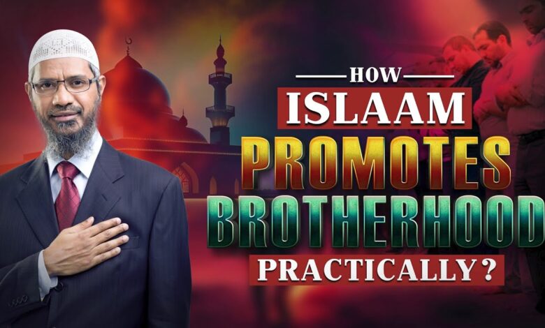 how islam promotes brotherhood practically? - dr zakir naik