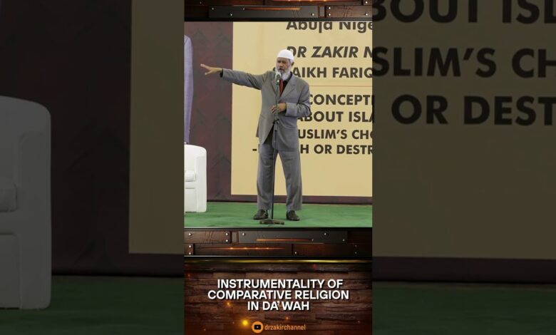 instrumentality of comparative religion in dawah - dr zakir naik
