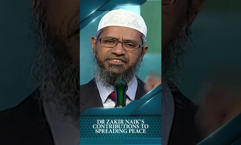 dr zakir naik's contributions to spreading peace