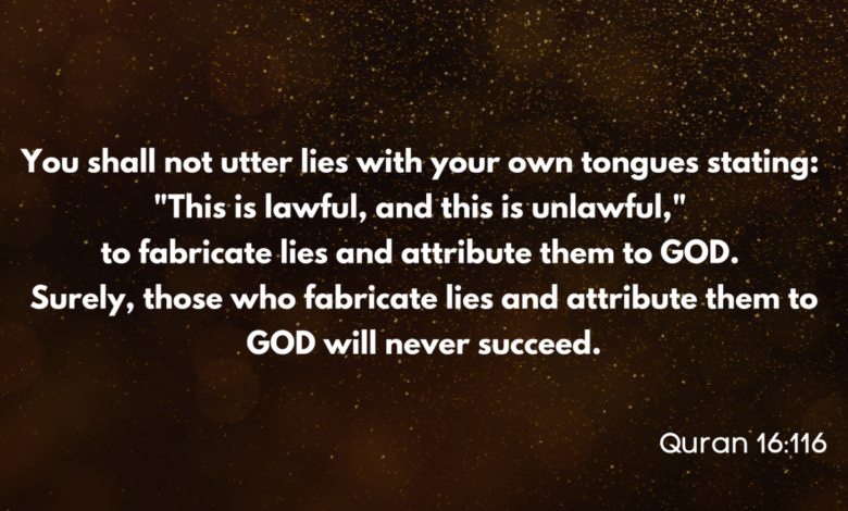 falsely claiming halal and haram is shirk – quran talk blog