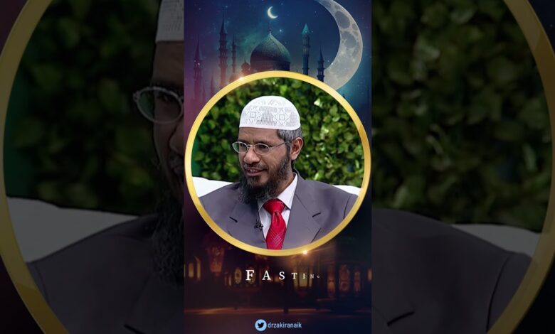 fasting is beneficial to cancer patients - dr zakir naik