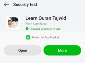 how to install learn quran tajwid from oppo app market