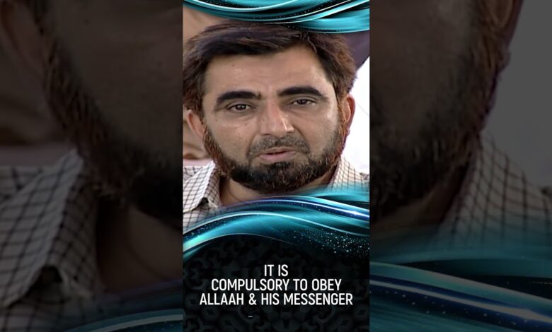 it is compulsory to obey allah and his messenger - dr zakir naik