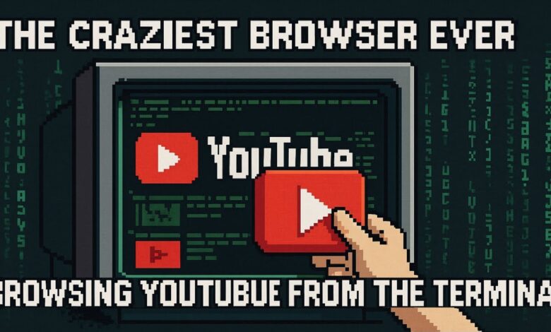 the most insane browser ever: youtube without a gui!