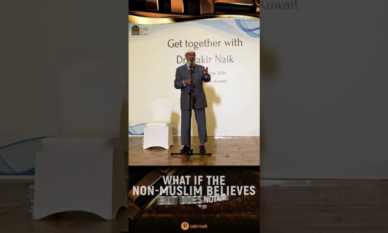 what if the non muslim believes but does not agree to convert - dr zakir naik