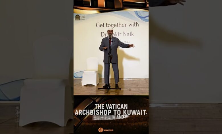 the vatican archbishop to kuwait, bahrain and qatar - dr zakir naik