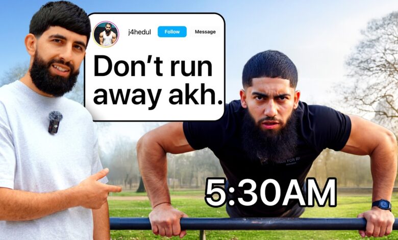 training with instagram's viral muslim calisthenics bro
