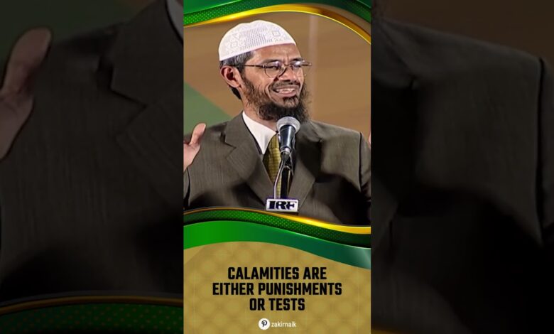 calamities are either punishments or tests - dr zakir naik